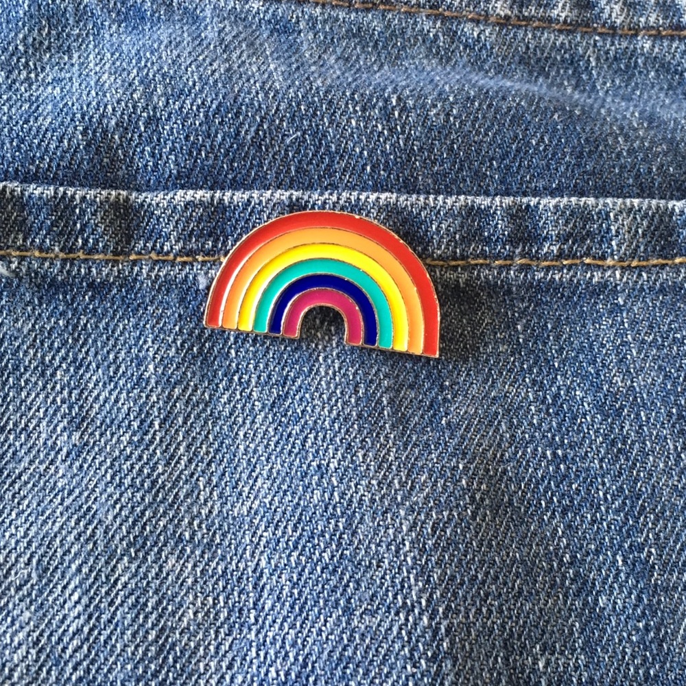 Rainbow pin, bundle and save